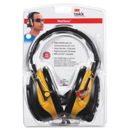 3M MMM9054100000V Earmuf Safety Headset With Radio; Noise Reductn; LCD; BK-YW